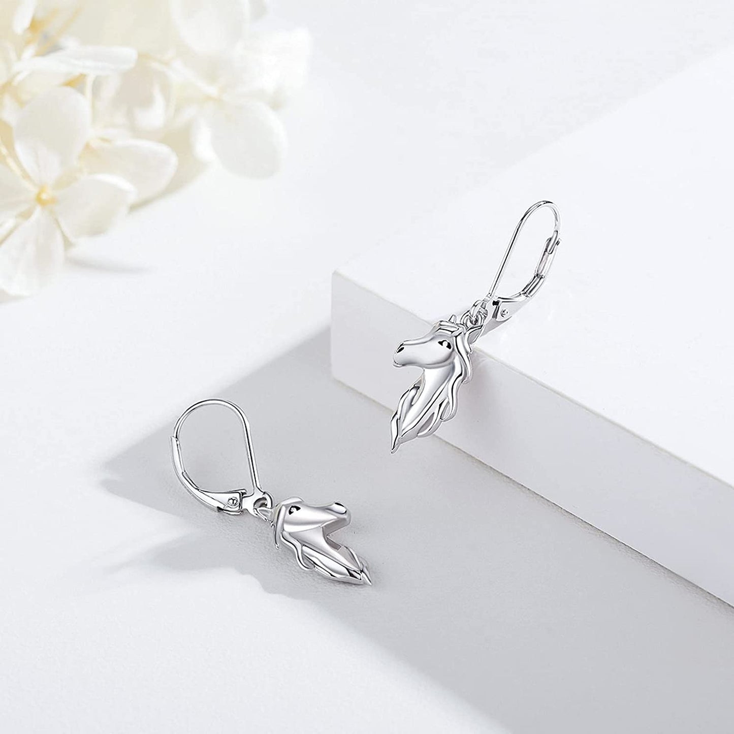 Horse Earrings 925 Sterling Silver Animal Horse Stud Earrings Horse Jewelry Gifts for Mother'S Day Women Girls Teens Horse Lovers Apparel & Accessories > Jewelry > Earrings Silikepa