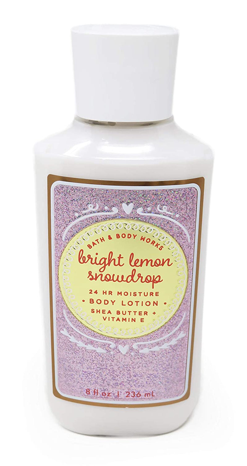 Bath and Body Works Bright Lemon Snowdrop Body Lotion 8 Ounce Holiday 2019 Collection Health & Beauty > Personal Care > Cosmetics > Bath & Body Bath & Body Works