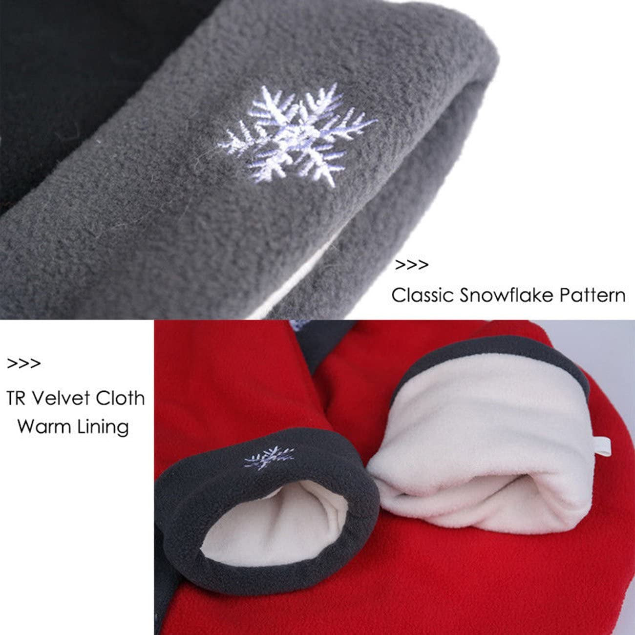 THEE Christmas Lovers Couples Winter Mittens Gloves Valentine'S Gift Apparel & Accessories > Clothing Accessories > Gloves & Mittens THEE