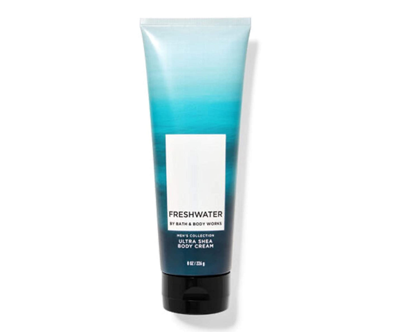 Bath and Body Works Men'S Collection FRESHWATER Ultra Shea Body Cream 8 Ounce Health & Beauty > Personal Care > Cosmetics > Bath & Body Bath and Body Works