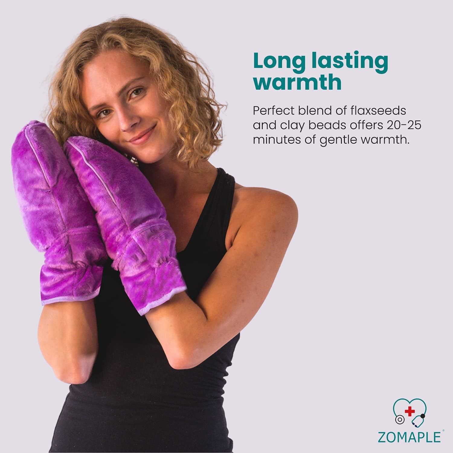 Microwavable Mittens and Heated Gloves for Arthritis Hands – Hand Warmers for Arthritis Using Moist Heat Therapy – Pain Relief for Raynaud'S, Stiff Fingers & Carpal Tunnel (Lavender) Apparel & Accessories > Clothing Accessories > Gloves & Mittens Zomaple