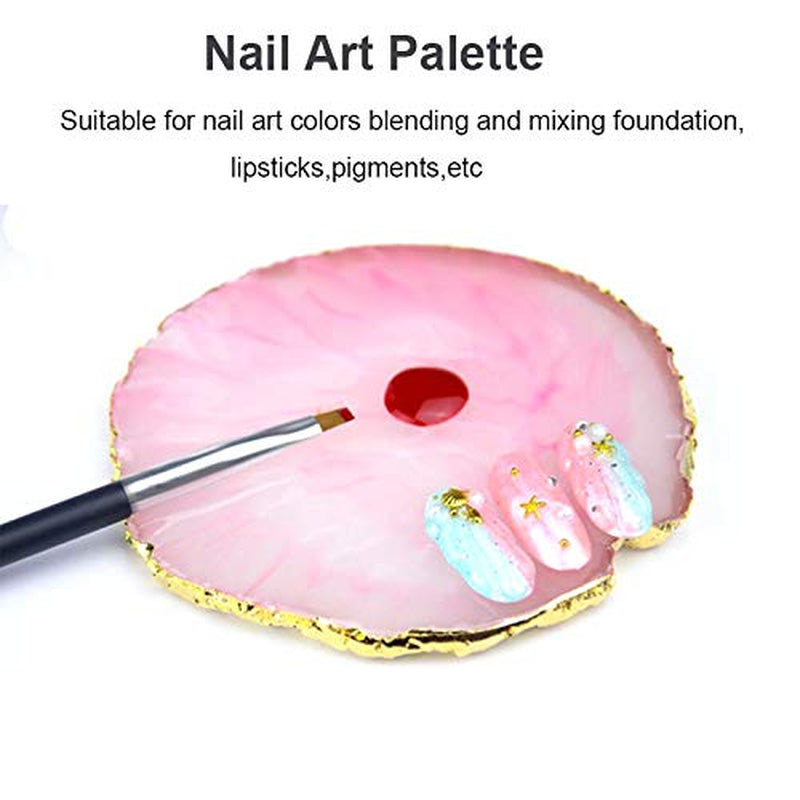 Mwoot Resin Nail Art Palette, Polish Holder Drawing Color Palette, Nail Art Painting Gel Palette Manicure Tool, Cosmetic Artist Mixing Palette (Pink) Health & Beauty > Personal Care > Cosmetics > Cosmetic Tools > Nail Tools MWOOT