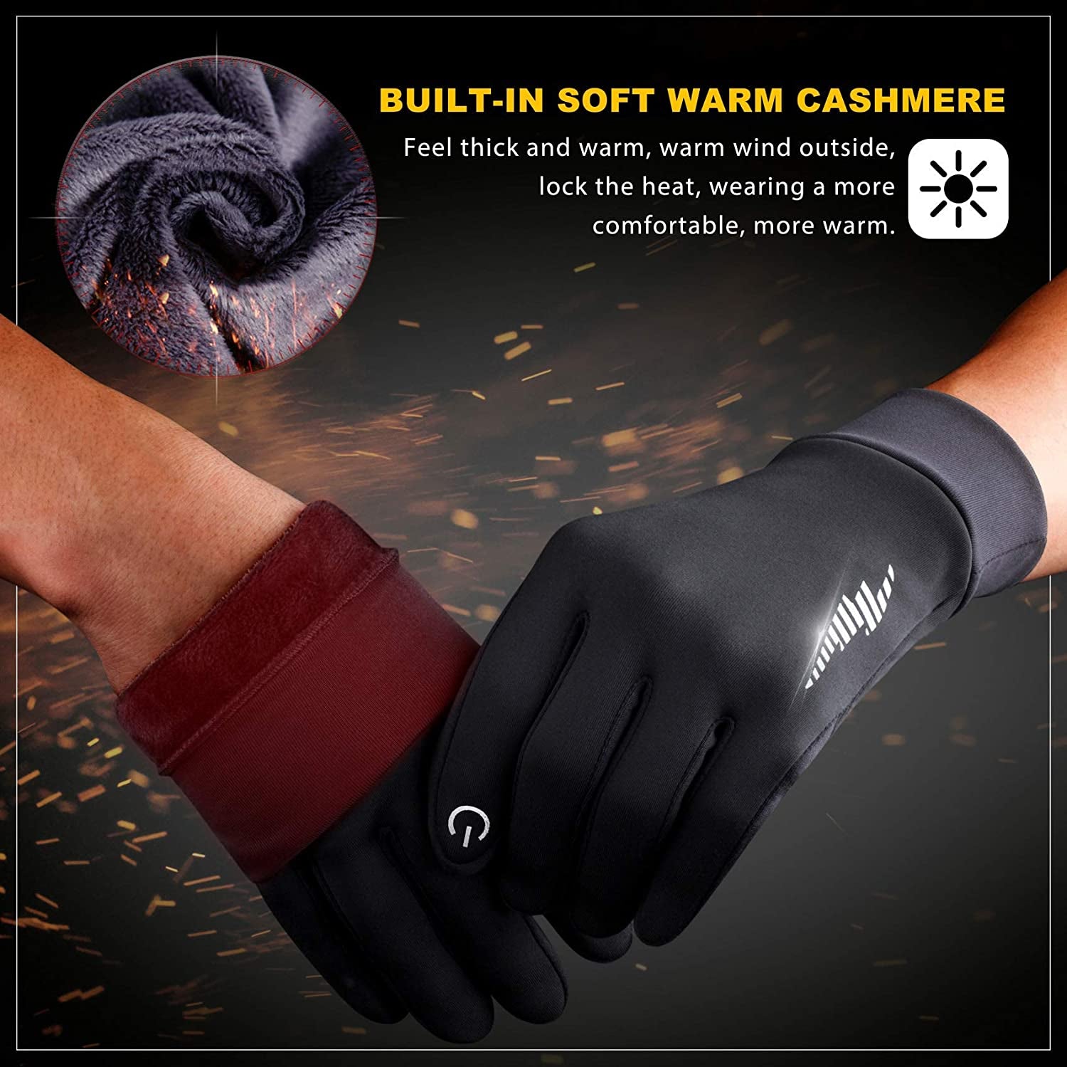 SIMARI Winter Gloves Men Women Touch Screen Glove Cold Weather Warm Gloves Freezer Work Gloves Suit for Running Driving Cycling Working Hiking 102 Apparel & Accessories > Clothing Accessories > Gloves & Mittens SIMARI