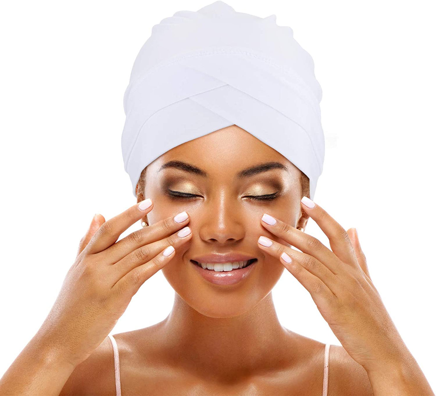 Geyoga 4 Pieces Women Turban Hats Slouchy Sleep Cap Headwrap Headwear Apparel & Accessories > Clothing Accessories > Headwear Geyoga