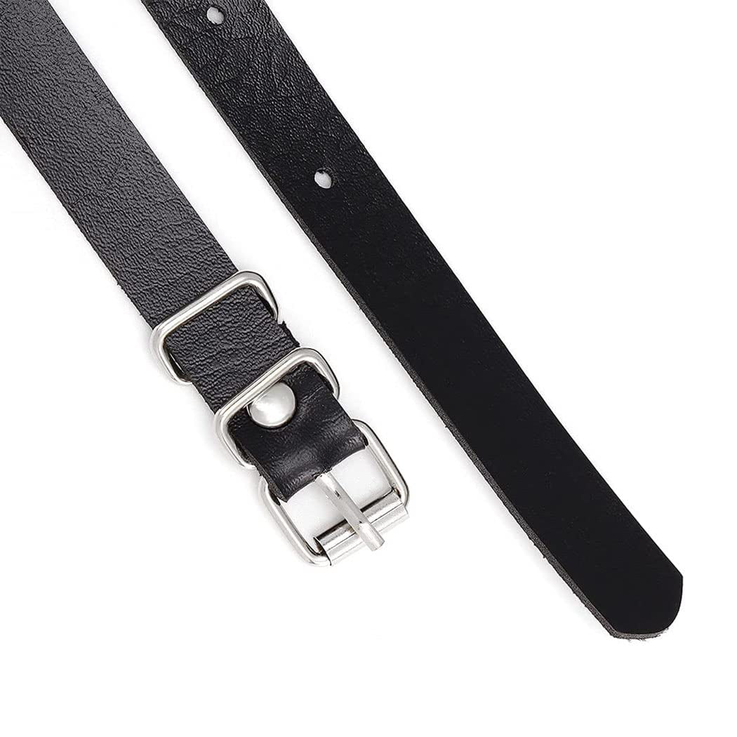 Reetan Punk Body Chains Black Layered Waist Chain Leather Belt Belly Chains Rave Party Body Jewelry Accessories for Women and Girls (1) Apparel & Accessories > Jewelry > Body Jewelry REETAN