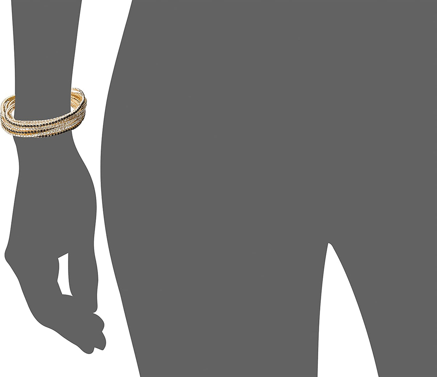 GUESS "Color Me Pretty 10 Piece Set Beads Stretch Bracelet Apparel & Accessories > Jewelry > Bracelets GUESS