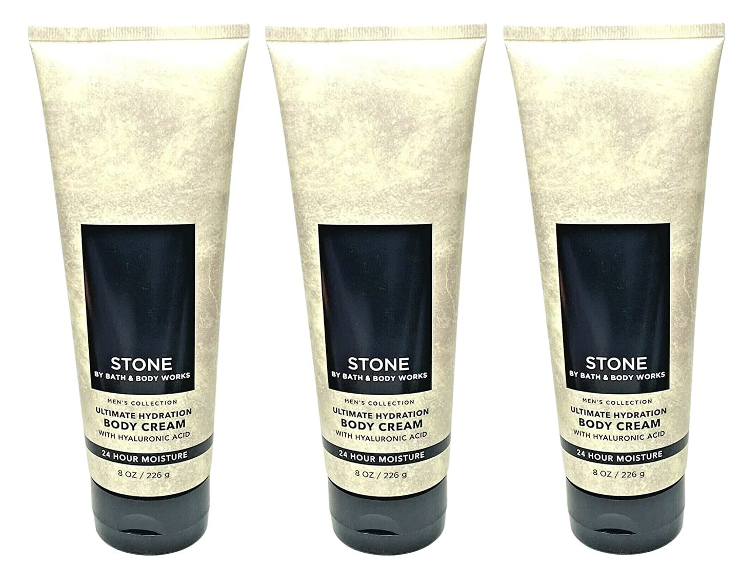 Bath and Body Works Marble for Men Signature Ultra Shea Body Cream 8 Fl Oz Pack of 3 (Marble) Health & Beauty > Personal Care > Cosmetics > Bath & Body Bath & Body Works Stone