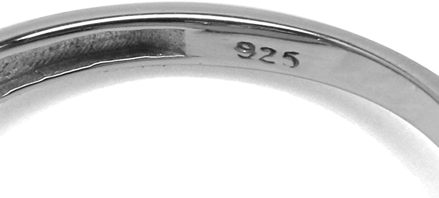 7X5Mm Oval Shape Birthstone Gemstone 925 Sterling Silver Triquetra Celtic Trinity Knot Ring