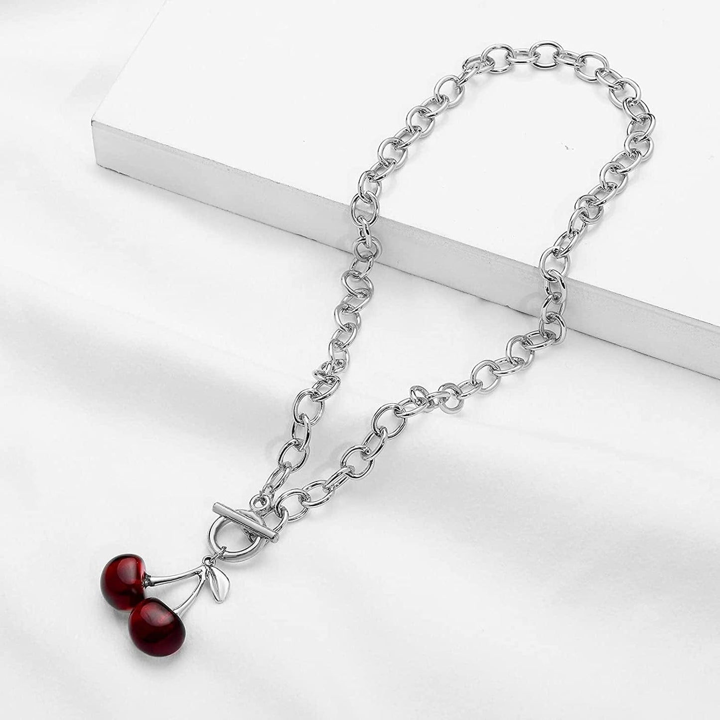 8 PCS Silver/Gold-Tone Chain Necklace Set for Women and Teen Girls and Boys - Layered Pendants Necklace with Multi-Style Design, Egirl Necklace Emo Chains Goth Chains Accessories Alt Jewelry