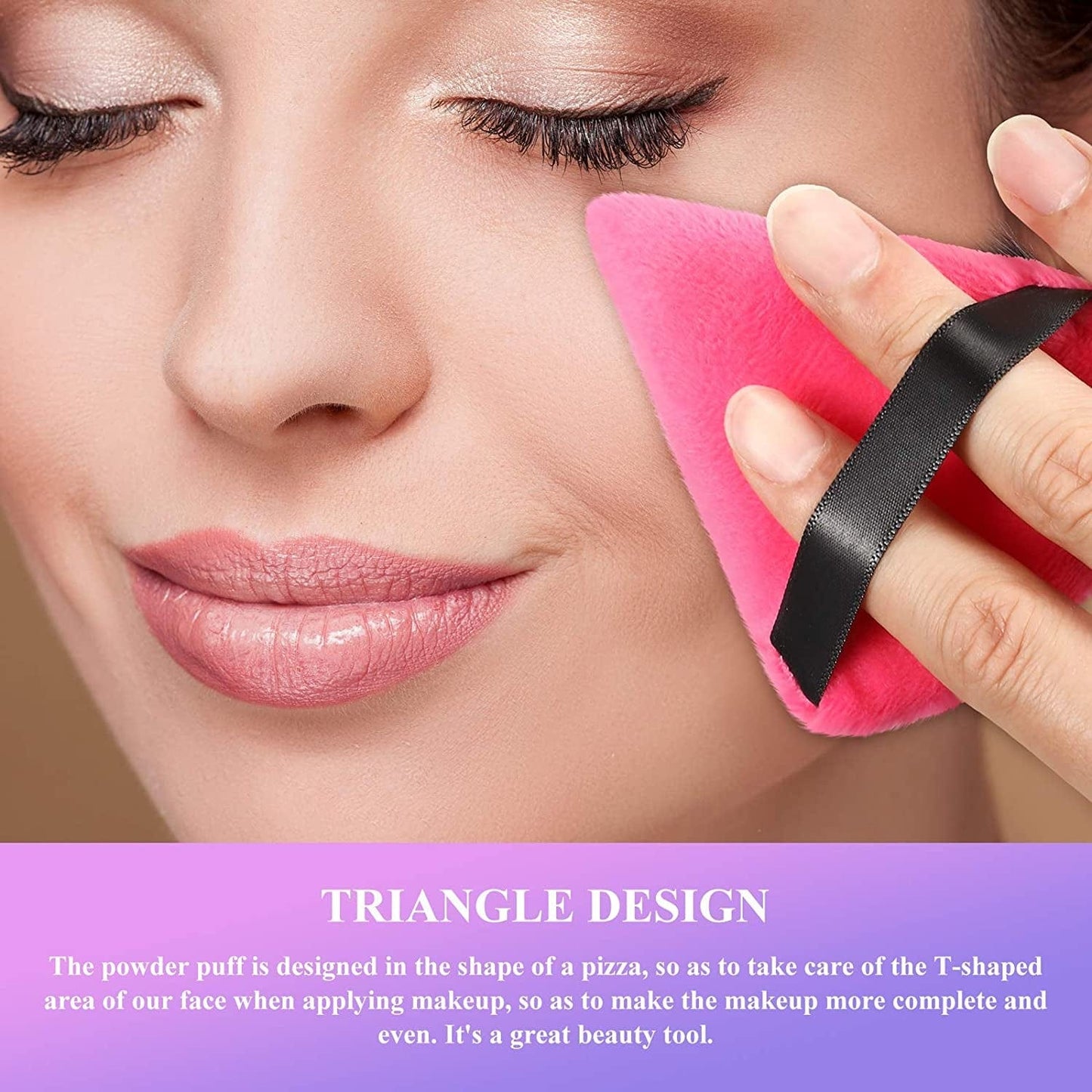 8 Pieces Large Powder Puff Triangle Face Makeup Cotton Sponge for Loose Powder Soft Body Cosmetic Foundation Mineral Powder Wet Dry Makeup Tool 4 X 3.15 Inches (Assorted Color) Health & Beauty > Personal Care > Cosmetics > Cosmetic Tools > Makeup Tools Maitys