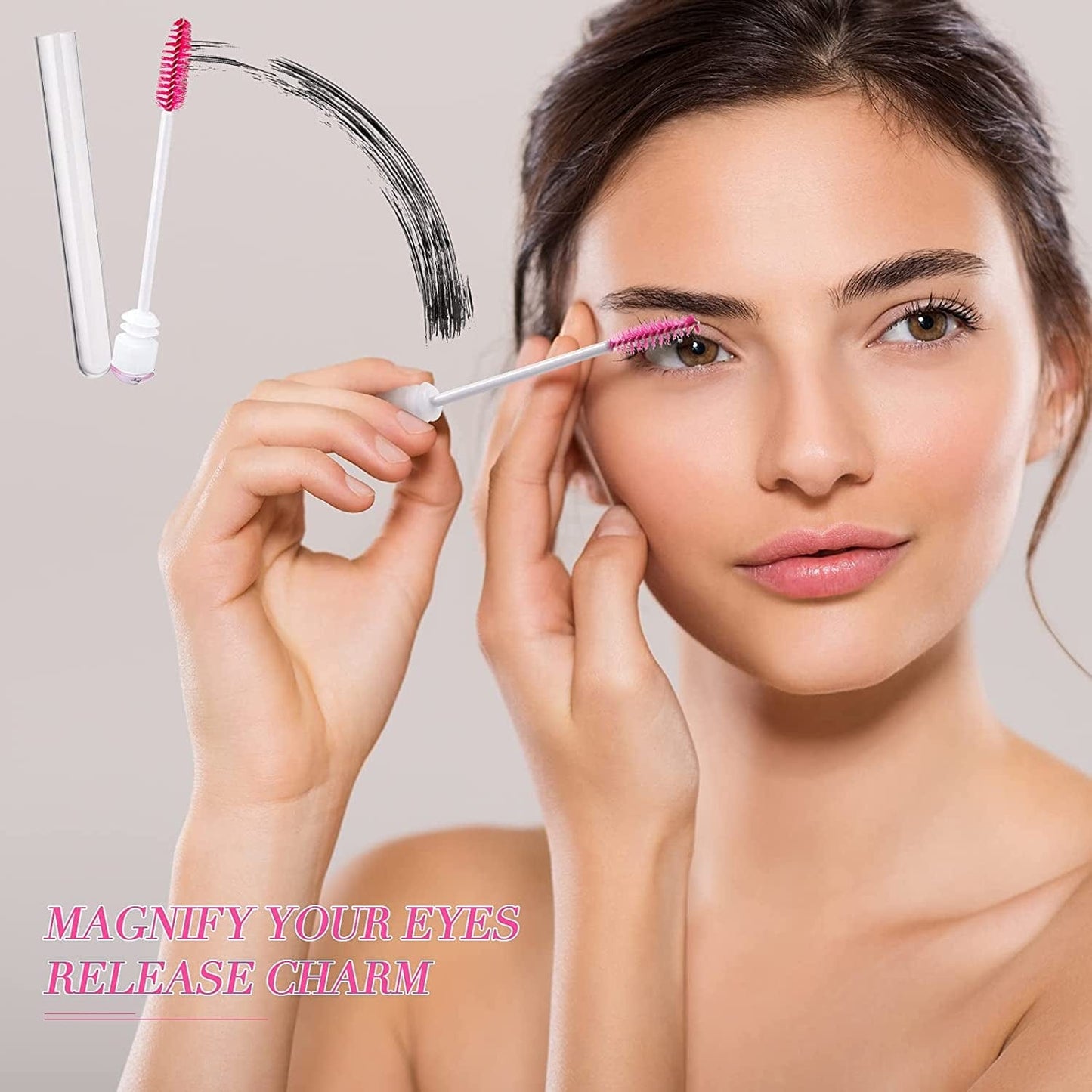 80 Pieces Disposable Mascara Brushes Tubes Set, 40 Pieces Empty Mascara Wand Tube with 40 Pieces Eyelash Brush Makeup Tool Cleaning Brush for Eyelash Extension (Pink Eyelash Style) Health & Beauty > Personal Care > Cosmetics > Cosmetic Tools > Makeup Tools Patelai