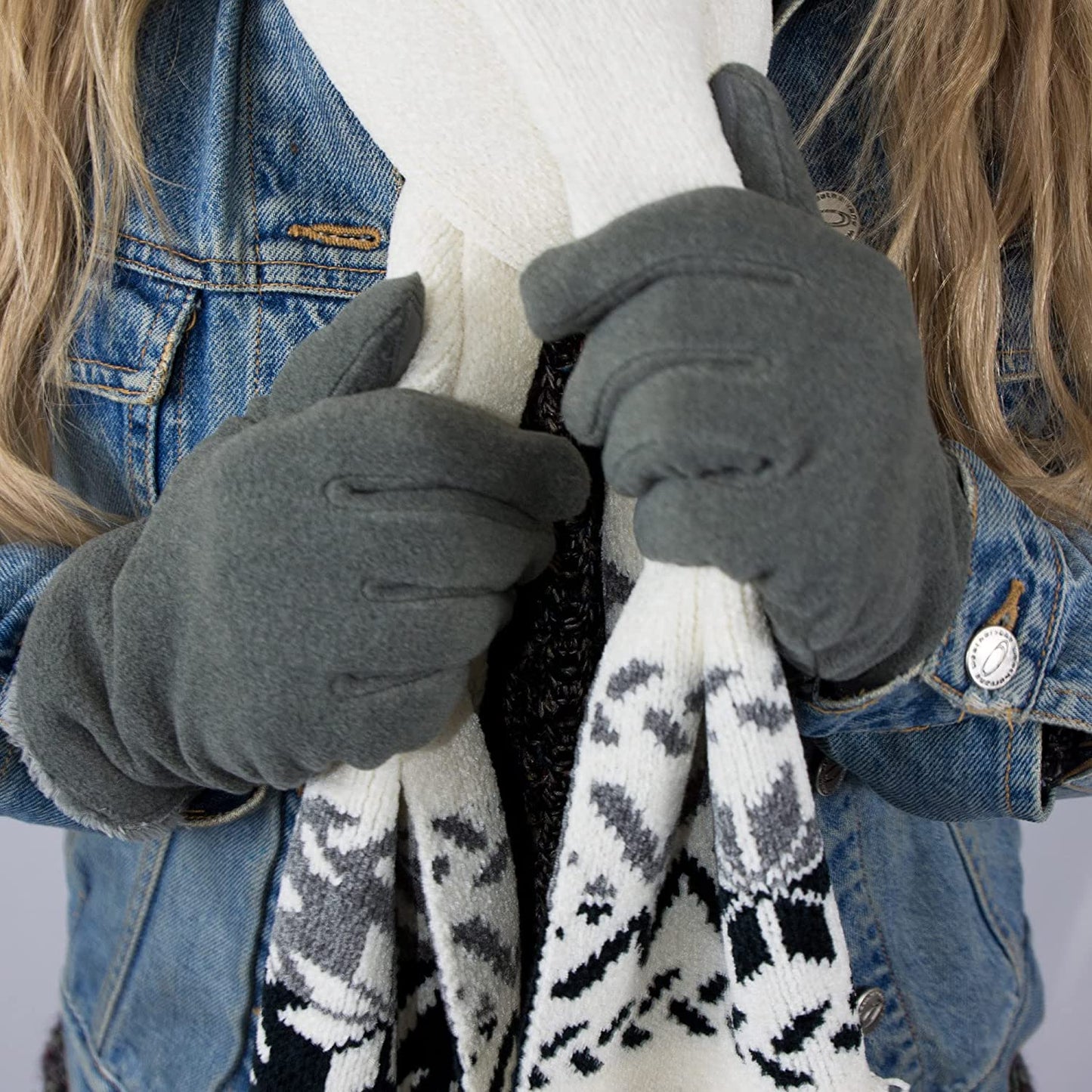 Isotoner Womens Isotoner Womens Stretch Fleece Water Repellent Gloves with Microluxe Lining and Smart Touch Technology Apparel & Accessories > Clothing Accessories > Gloves & Mittens KYLIE MAX