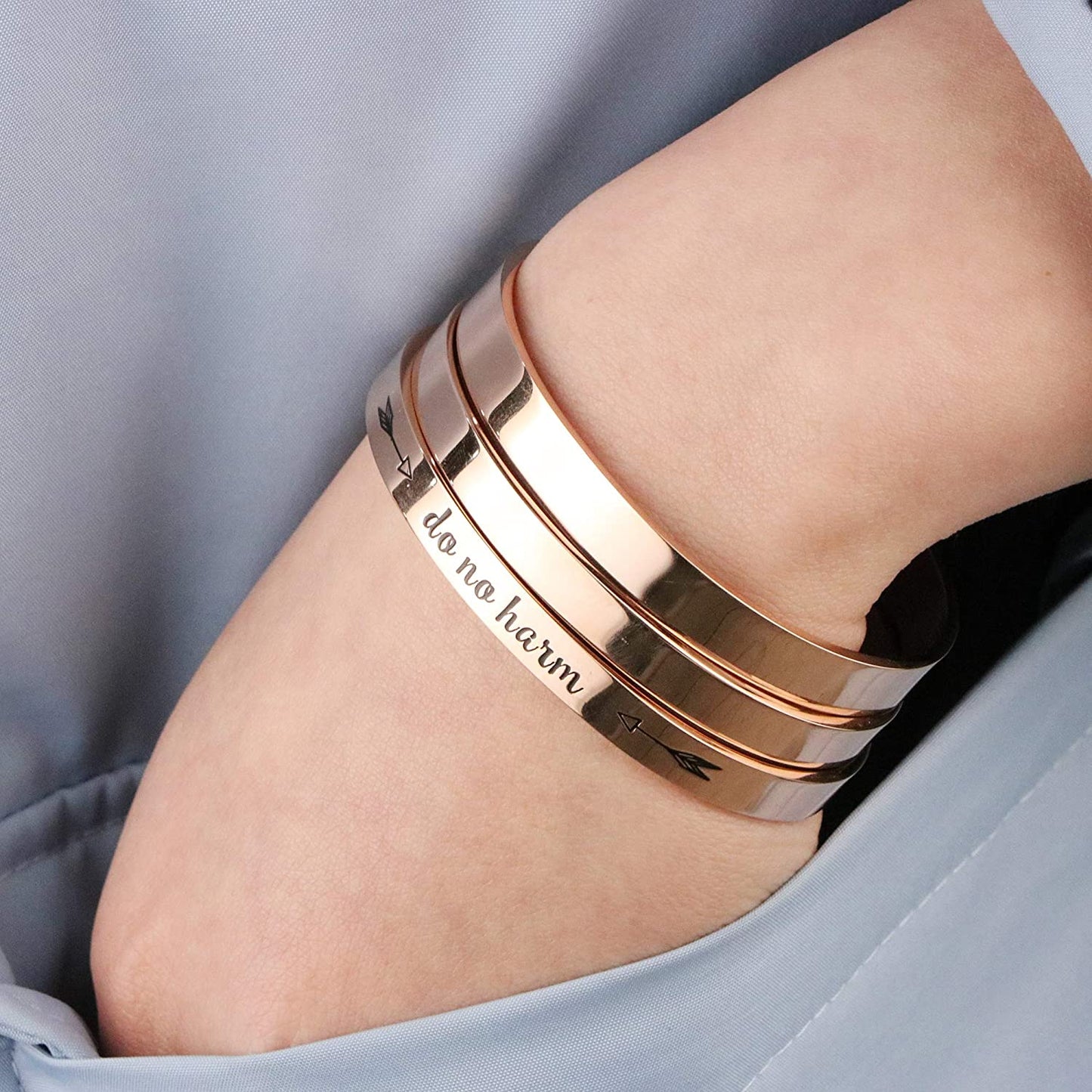 Joycuff Inspirational Bracelets for Women Motivational Gift for Her Sister Mom Daughter Friend Christmas Birthday Thanks Giving Gifts Jewelry for Women Apparel & Accessories > Jewelry > Bracelets LEIFAN JEWELRY