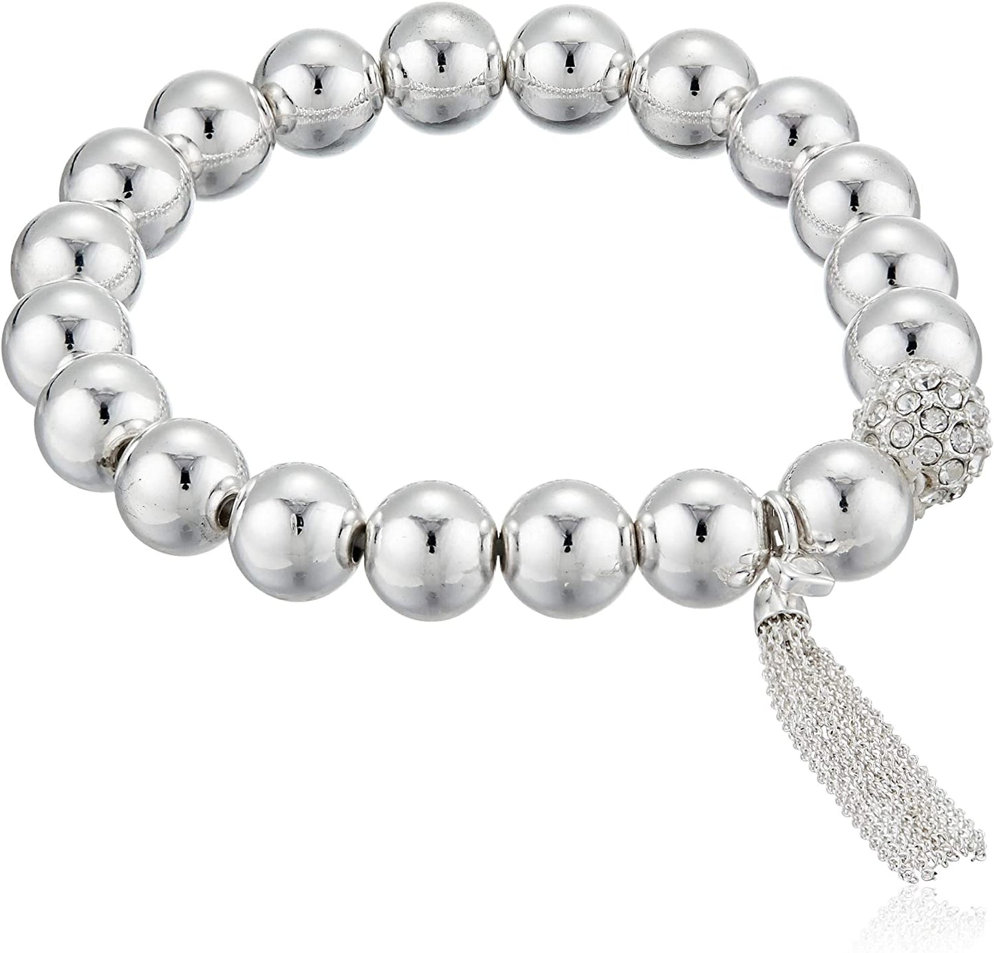 NINE WEST Women'S Stretch Tassel Bracelet, Silver Apparel & Accessories > Jewelry > Bracelets Nine West