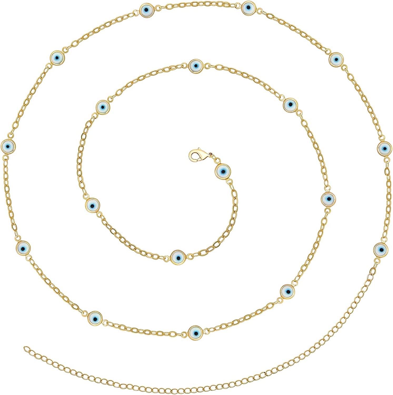 TOBENY 27.5/33.5/40 Inches Waist Belly Chains for the Waist for Women 14K Gold Plated Belly Chains for Women plus Size Body Chain for Women Teens Apparel & Accessories > Jewelry > Body Jewelry TOBENY G 27.5 Inches