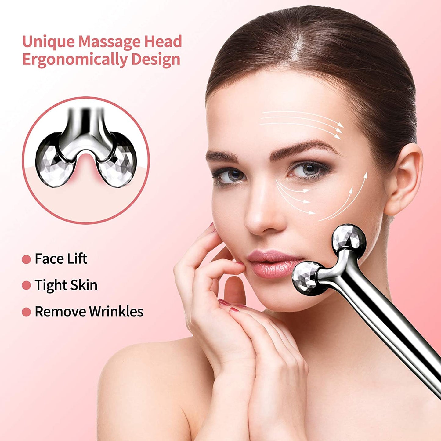 Face Roller Facial Roller Face Massager for Face Lift - Facial & Body Beauty Roller Skin Care Tool for Face, Eyes, Neck, Body Health & Beauty > Personal Care > Cosmetics > Cosmetic Tools > Skin Care Tools Sinikoro