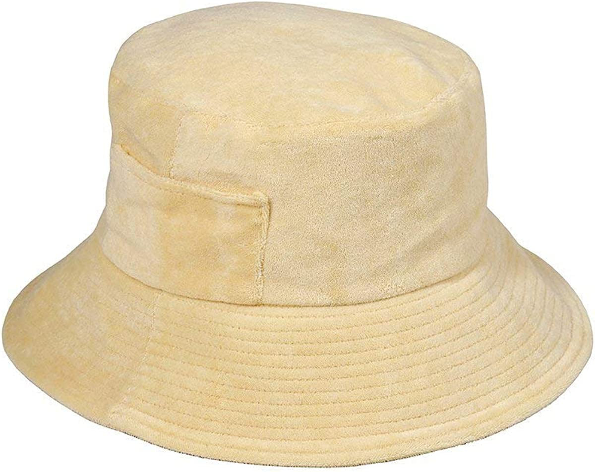 Lack of Color Women'S Wave Terrycloth Bucket Hat Apparel & Accessories > Clothing Accessories > Hats Lack of Color Yellow Terry Medium-Large