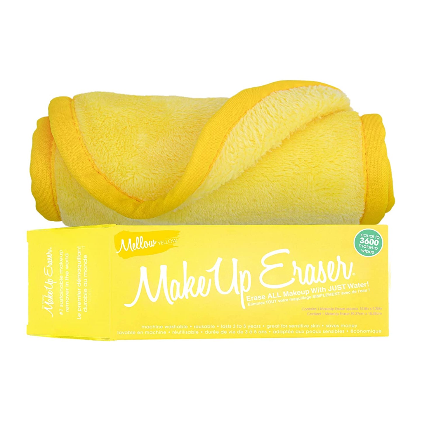 Makeup Eraser, Erase All Makeup with Just Water, Including Waterproof Mascara, Eyeliner, Foundation, Lipstick and More Health & Beauty > Personal Care > Cosmetics > Cosmetic Tools > Makeup Tools Makeup Eraser Mellow Yellow