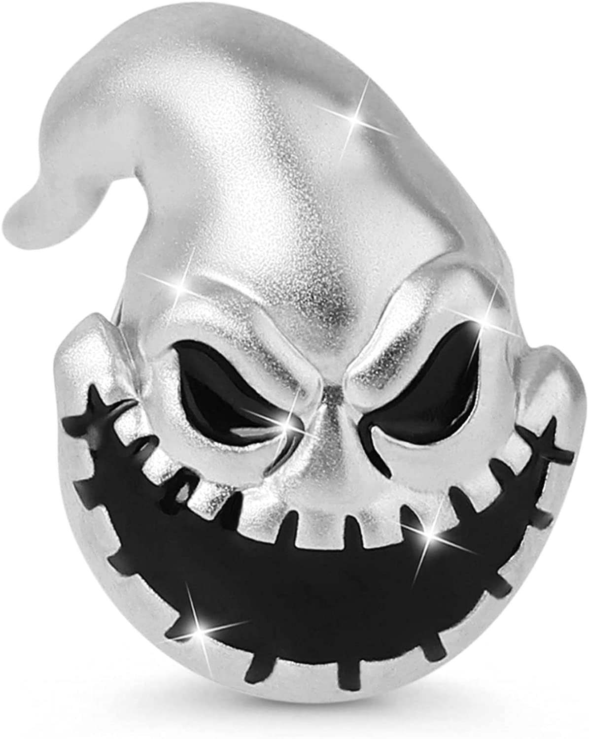 Gnoce"Jack Skull 925 Sterling Silver Skull Beads Charms for Bracelets Necklace Birthday Halloween Jewelry for Women Gift Apparel & Accessories > Jewelry > Bracelets GNOCE Oogie Boogie