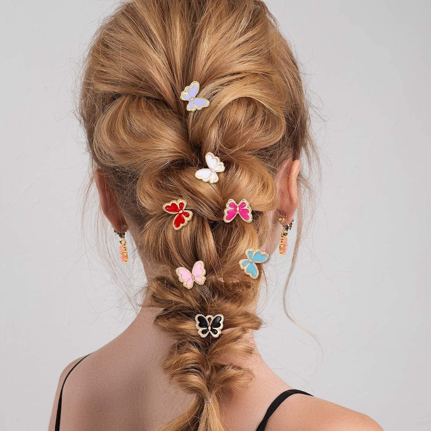 84 Pieces Colorful DIY Charms, Butterfly Enamel Charms Daisy Flower Charms Butterfly Jewelry Charm Pendant for DIY Handmade Jewelry Charms Bracelet Necklace Earring Supplies