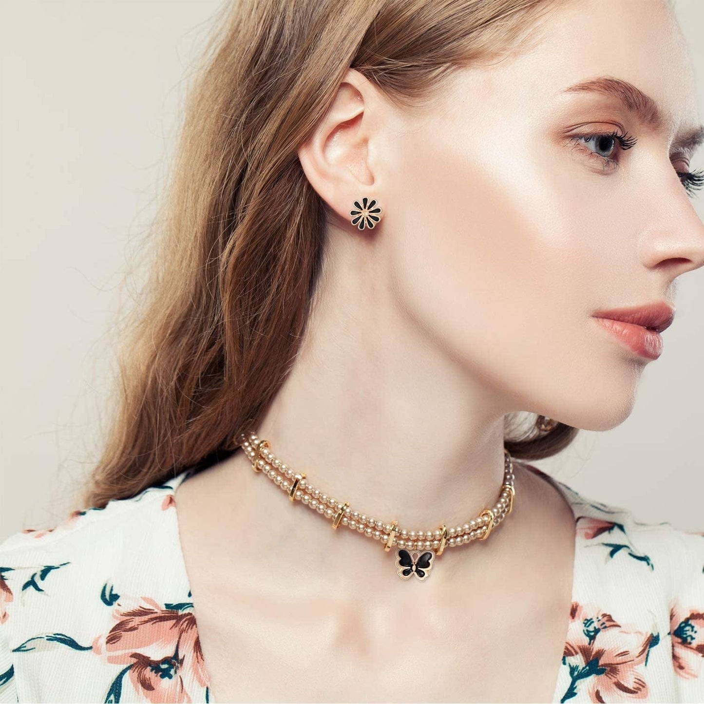 84 Pieces Colorful DIY Charms, Butterfly Enamel Charms Daisy Flower Charms Butterfly Jewelry Charm Pendant for DIY Handmade Jewelry Charms Bracelet Necklace Earring Supplies