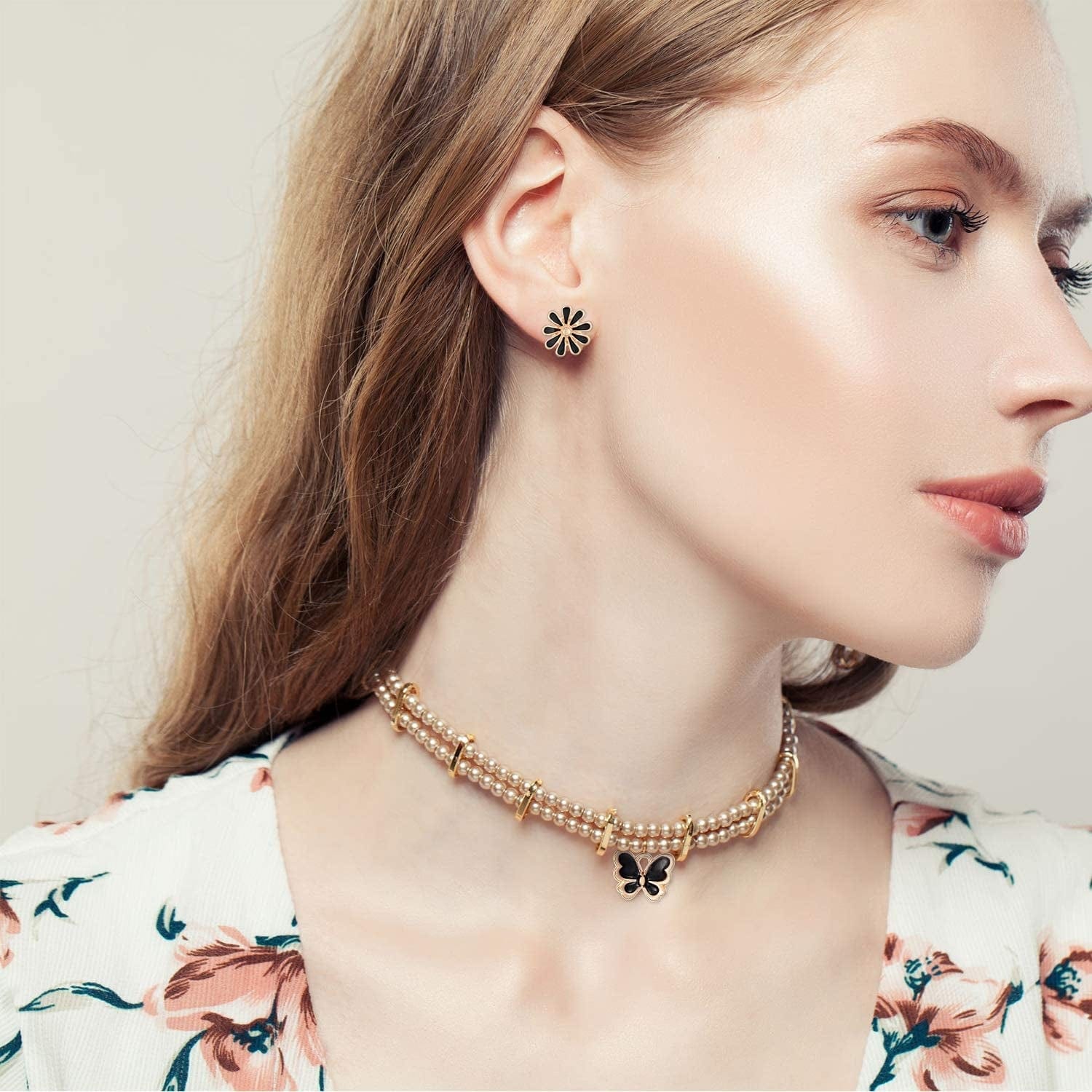 84 Pieces Colorful DIY Charms, Butterfly Enamel Charms Daisy Flower Charms Butterfly Jewelry Charm Pendant for DIY Handmade Jewelry Charms Bracelet Necklace Earring Supplies