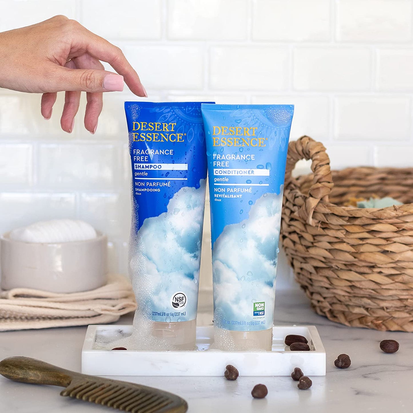Desert Essence: Organics Hair Care Shampoo, Fragrance Free 8 Oz (3 Pack) Health & Beauty > Personal Care > Hair Care Desert Essence