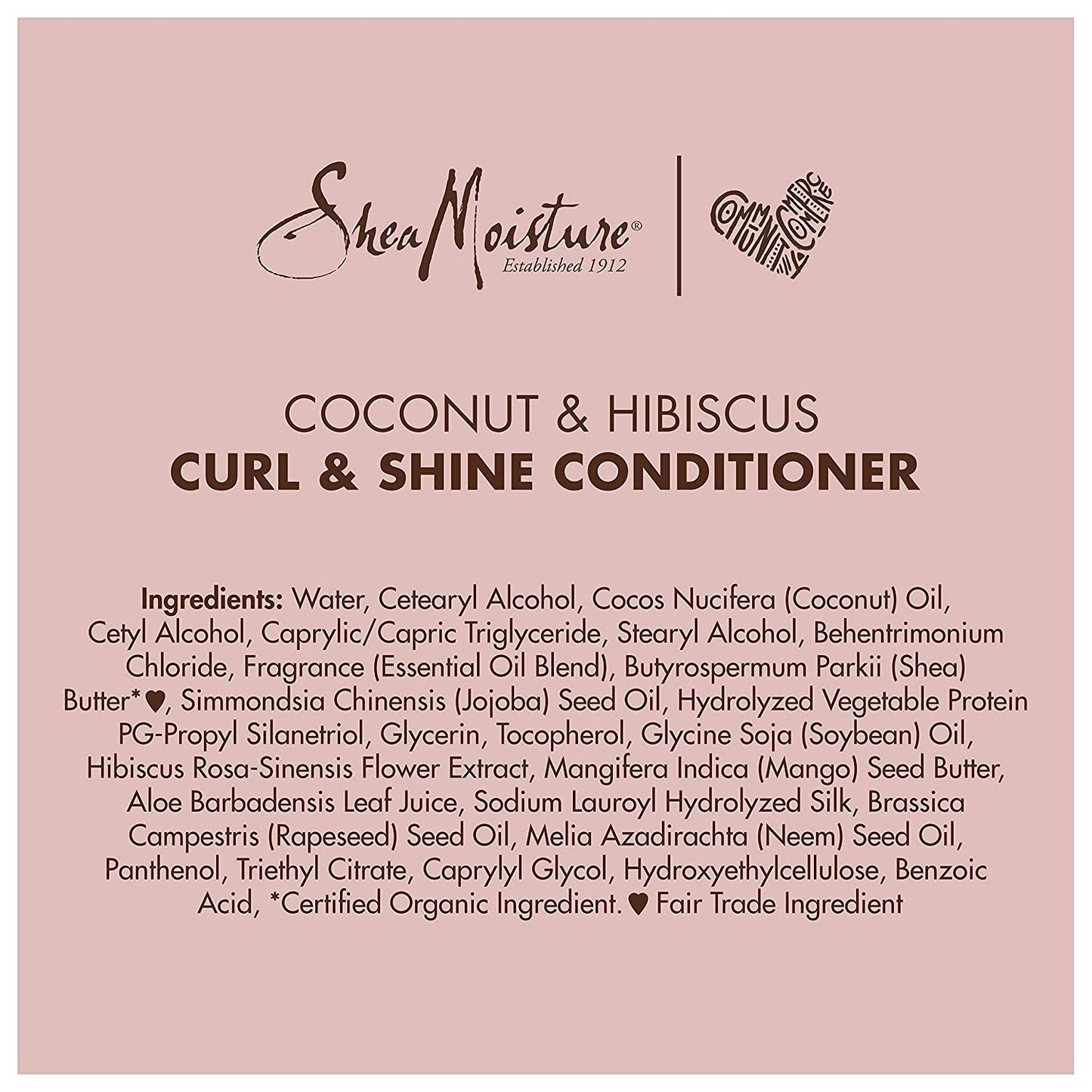 Sheamoisture Conditioner Curl Shine Silicone for Curly Hair Coconut Hibiscus Moisturize & Define 13Oz Health & Beauty > Personal Care > Hair Care SheaMoisture
