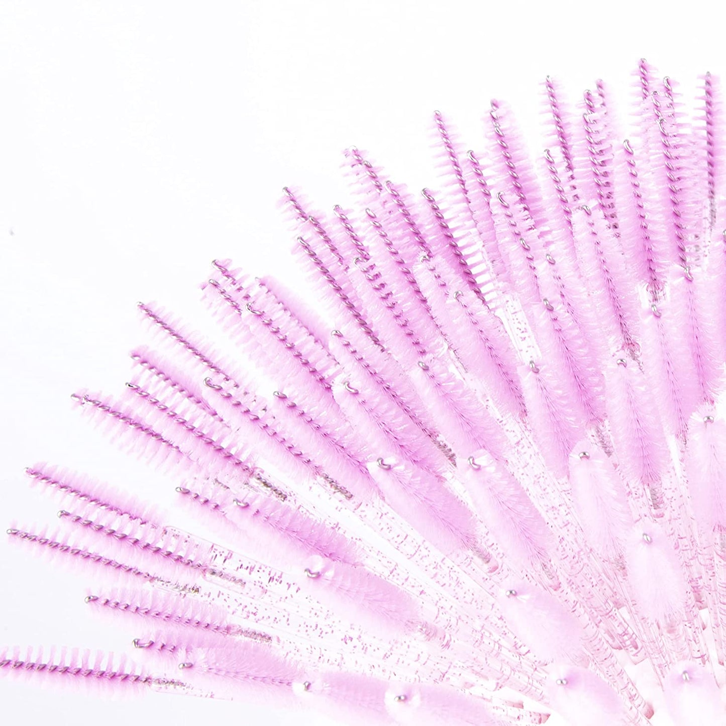 I-Laesh 100 Pcs Disposable Eyelash Brushes, Mascara Wands, Eye Lash Brush, Spoolies for Eyelash Extensions, Spoolie Eyebrow Eyeshadow Brow Makeup Supplies Kit Cleansing Glitter Applicator Tool Accessories Bristle (Crystal Pink) Health & Beauty > Personal Care > Cosmetics > Cosmetic Tools > Makeup Tools i-laesh
