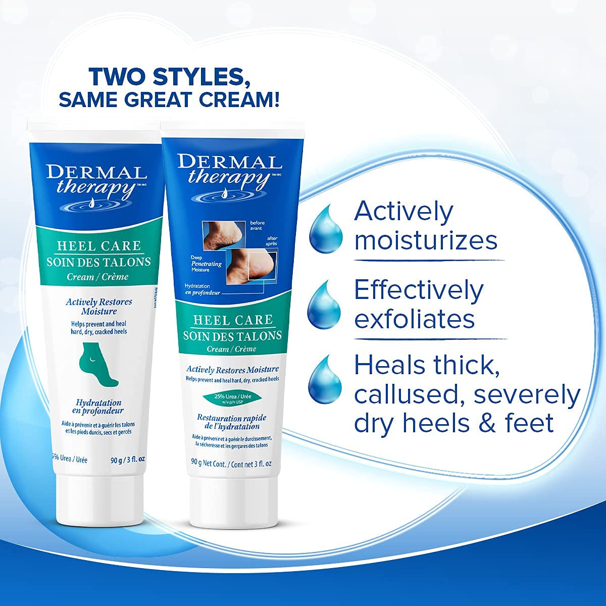 Dermal Therapy Heel Care Cream - Moisturizing Treatment That Repairs and Heals Dry, Rough, Cracked Heels and Feet | 25% Urea and 6% Alpha Hydroxy Acids (3 Ounce) | Packaging May Vary Health & Beauty > Personal Care > Foot Care Dermal Therapy