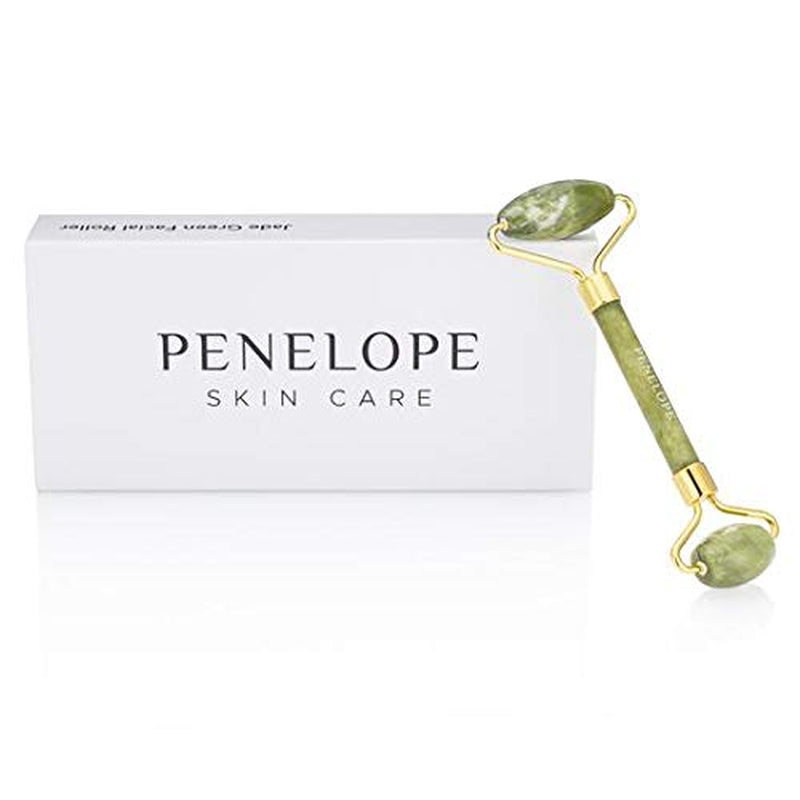 Rose Quartz Face Roller - Facial Roller and Skin Massage Tool with Authentic Rose Quartz Stone - Face Relaxer Gua Sha Roller - under Eye Roller by Penelope Skincare… (Rose Quartz) Health & Beauty > Personal Care > Cosmetics > Cosmetic Tools > Skin Care Tools PENELOPE SKINCARE Jade Green Roller