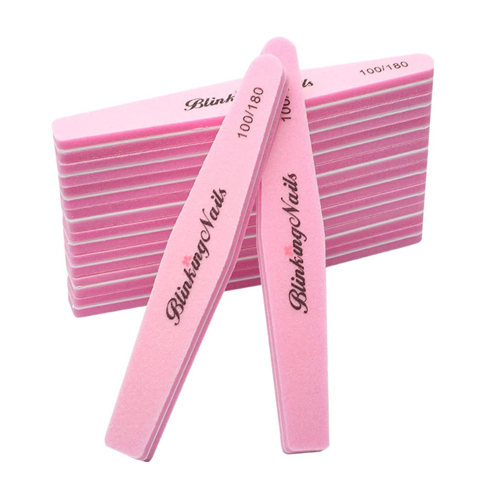 Sponge Nail File and Buffers 10Pcs for Nail Art Care Double Sides Design 100/180 Grit Nail Buffer Professional Manicure Nail Tools Color Gray Health & Beauty > Personal Care > Cosmetics > Cosmetic Tools > Nail Tools BlinkingNails Pink