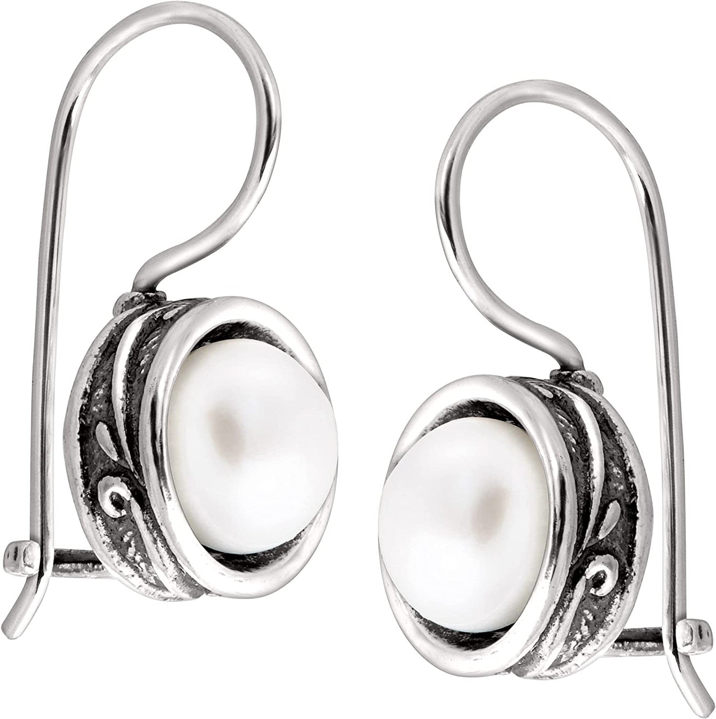 Silpada Pearl Drop Earrings for Women, Freshwater Cultured Pearl.925 Sterling Silver, Jewelry Gift Ideas, Modern Fairytale', 8Mm Apparel & Accessories > Jewelry > Earrings Silpada