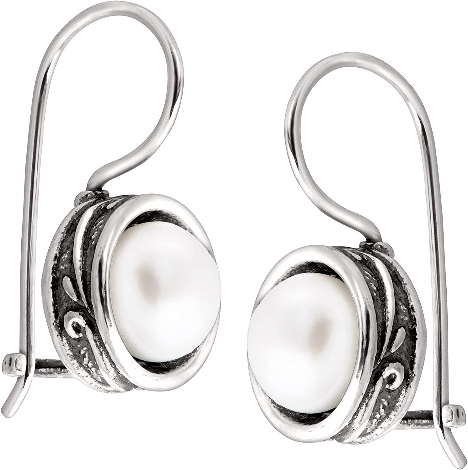 Silpada Pearl Drop Earrings for Women, Freshwater Cultured Pearl.925 Sterling Silver, Jewelry Gift Ideas, Modern Fairytale', 8Mm Apparel & Accessories > Jewelry > Earrings Silpada