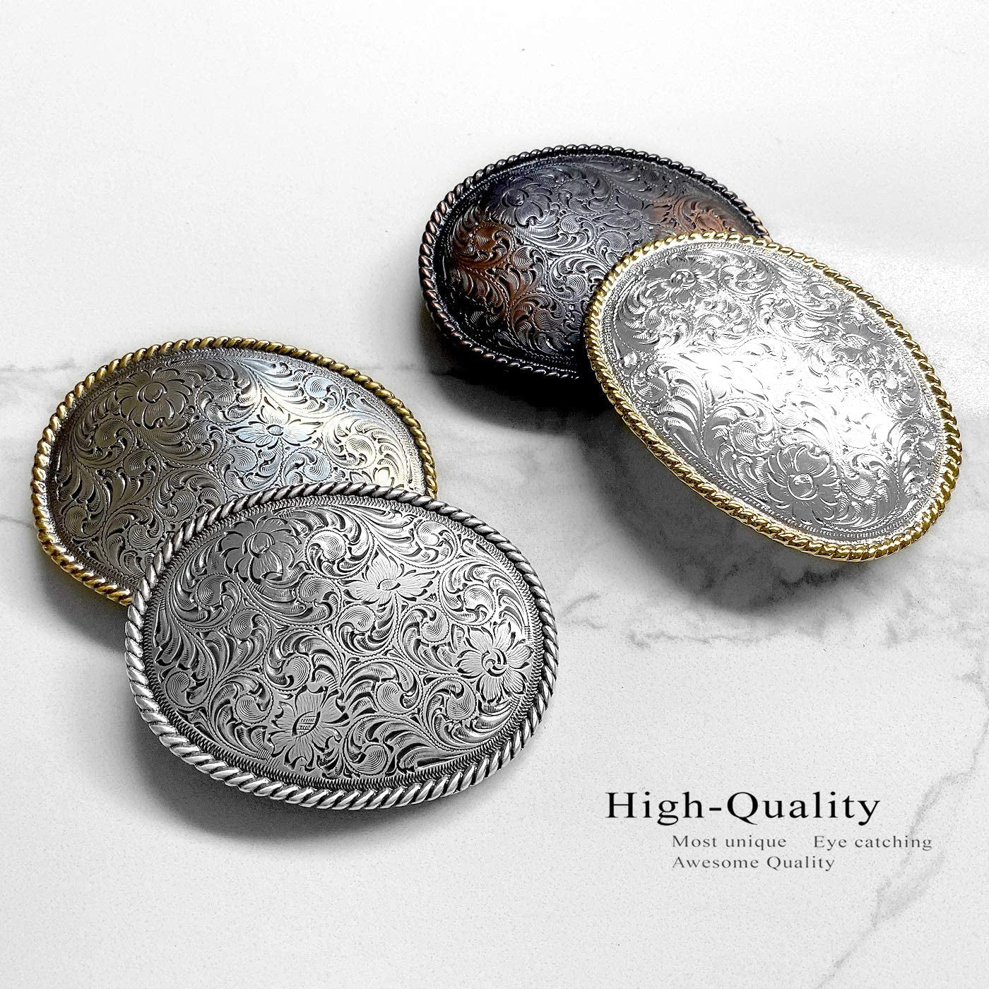 Western Floral Eagle Dogs Birds Star Replacement Belt Buckle Fits 1-1/2"(38Mm) Belt Strap-Multi-Style Options Apparel & Accessories > Clothing Accessories > Belt Buckles Belts.com