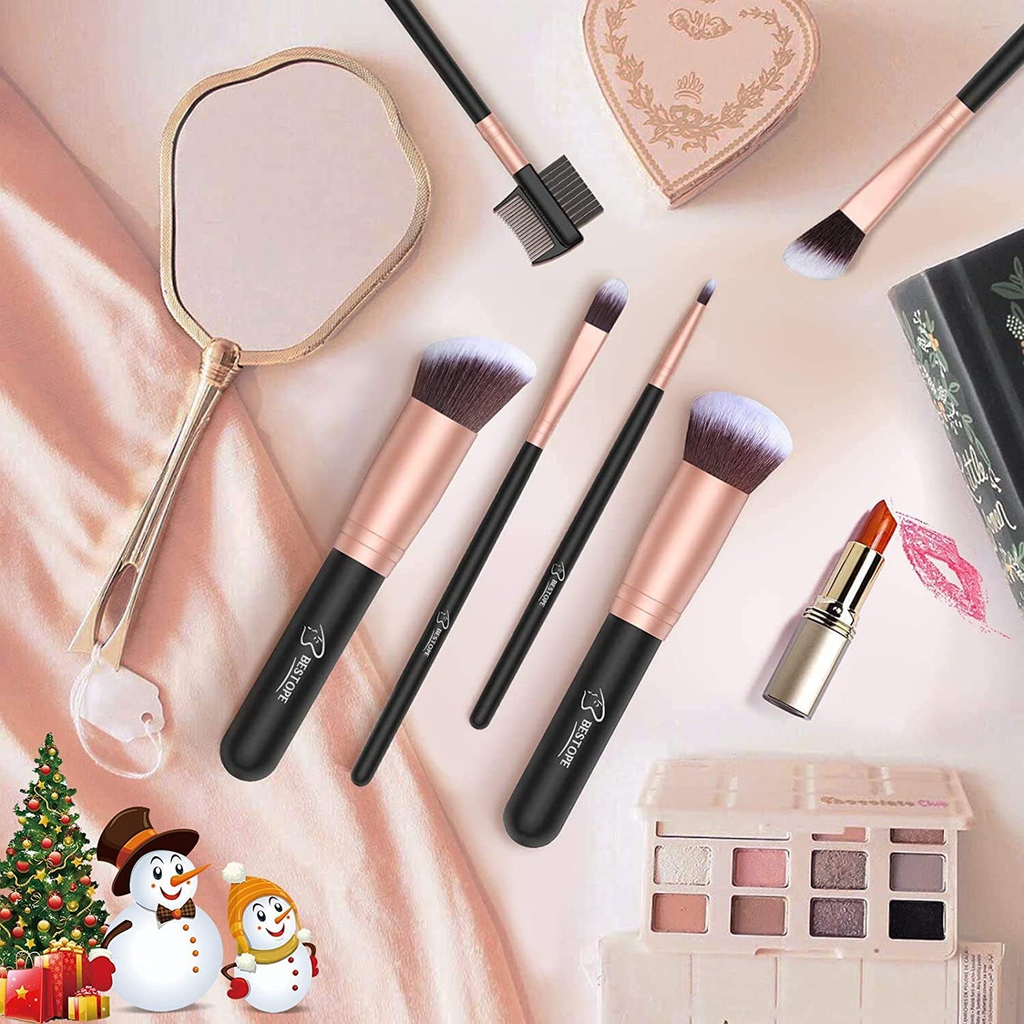 BESTOPE Makeup Brushes 16Pcs Makeup Brushes Set with 4Pcs Beauty Blender Sponge and 1 Brush Cleaner Premium Synthetic Foundation Brushes Blending Face Powder Eye Shadows Make up Brushes Tool… Health & Beauty > Personal Care > Cosmetics > Cosmetic Tools > Makeup Tools BESTOPE PRO