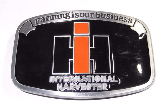 International Harvester Metal W/Enamel Accents Belt Buckle Apparel & Accessories > Clothing Accessories > Belt Buckles EC Trading