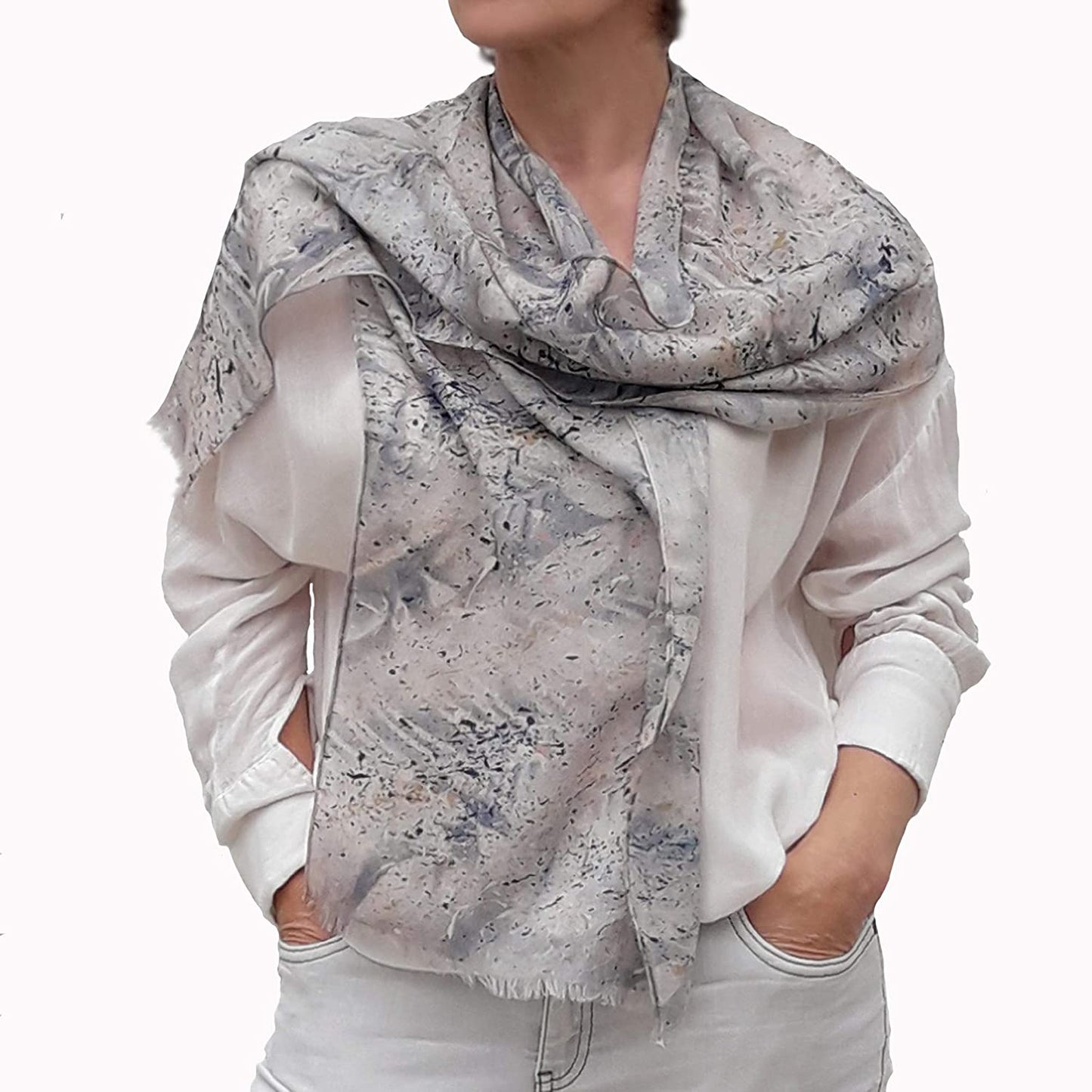 Lightweight Cashmere Scarf, Luxury Women Shawl, Natural Fabric, Modern Fashion Elegant Lady'S Accessory, Original Gift Ideas, Birthday Gifts for Lady Apparel & Accessories > Clothing Accessories > Scarves & Shawls Generic