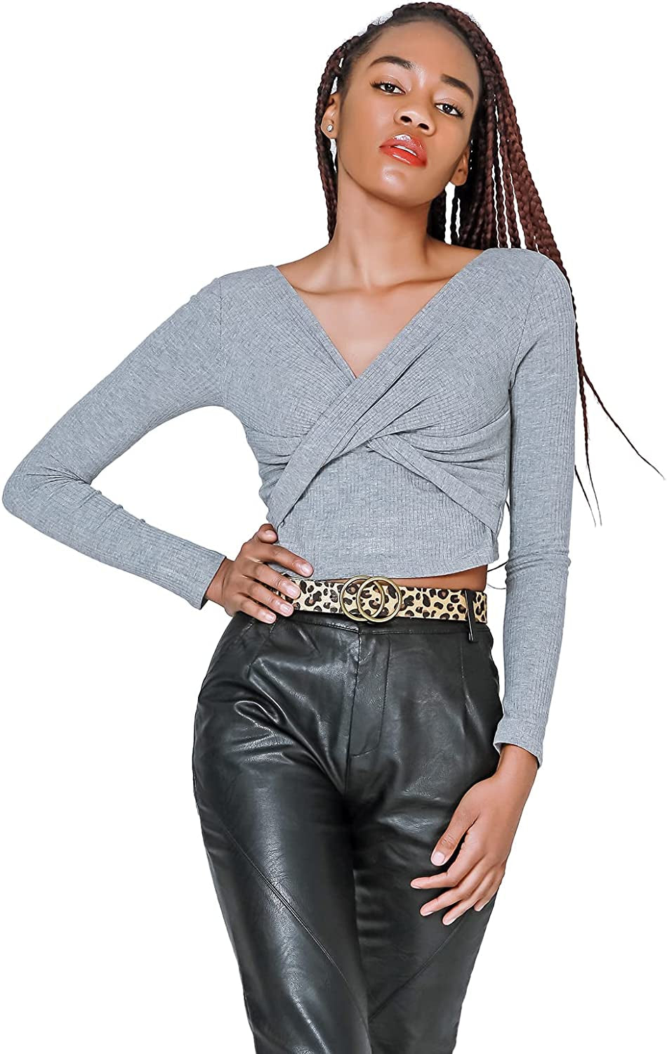 MORELESS 3 Pack Women'S Faux Leather Belts for Jeans Dress Pants, Fashion Waist Belts with Double O-Ring Buckle Apparel & Accessories > Clothing Accessories > Belts MORELESS