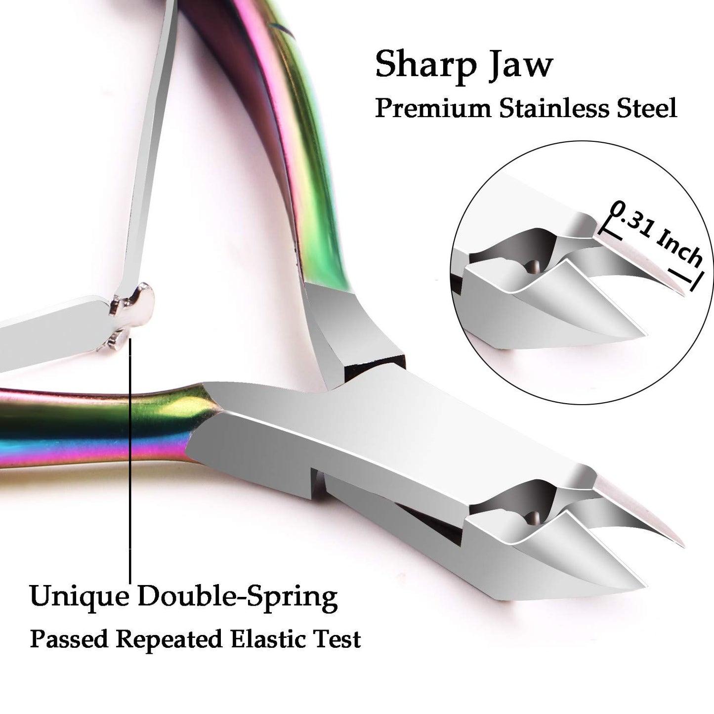 Cuticle Trimmer Cuticle Cutter Nippers Clippers - Ejiubas Cuticle Remover Tool Professional Stainless Steel Cuticle Scissors Manicure Pedicure Tool for Fingernails Not Include Cuticle Pusher Health & Beauty > Personal Care > Cosmetics > Cosmetic Tools > Nail Tools Ejiubas