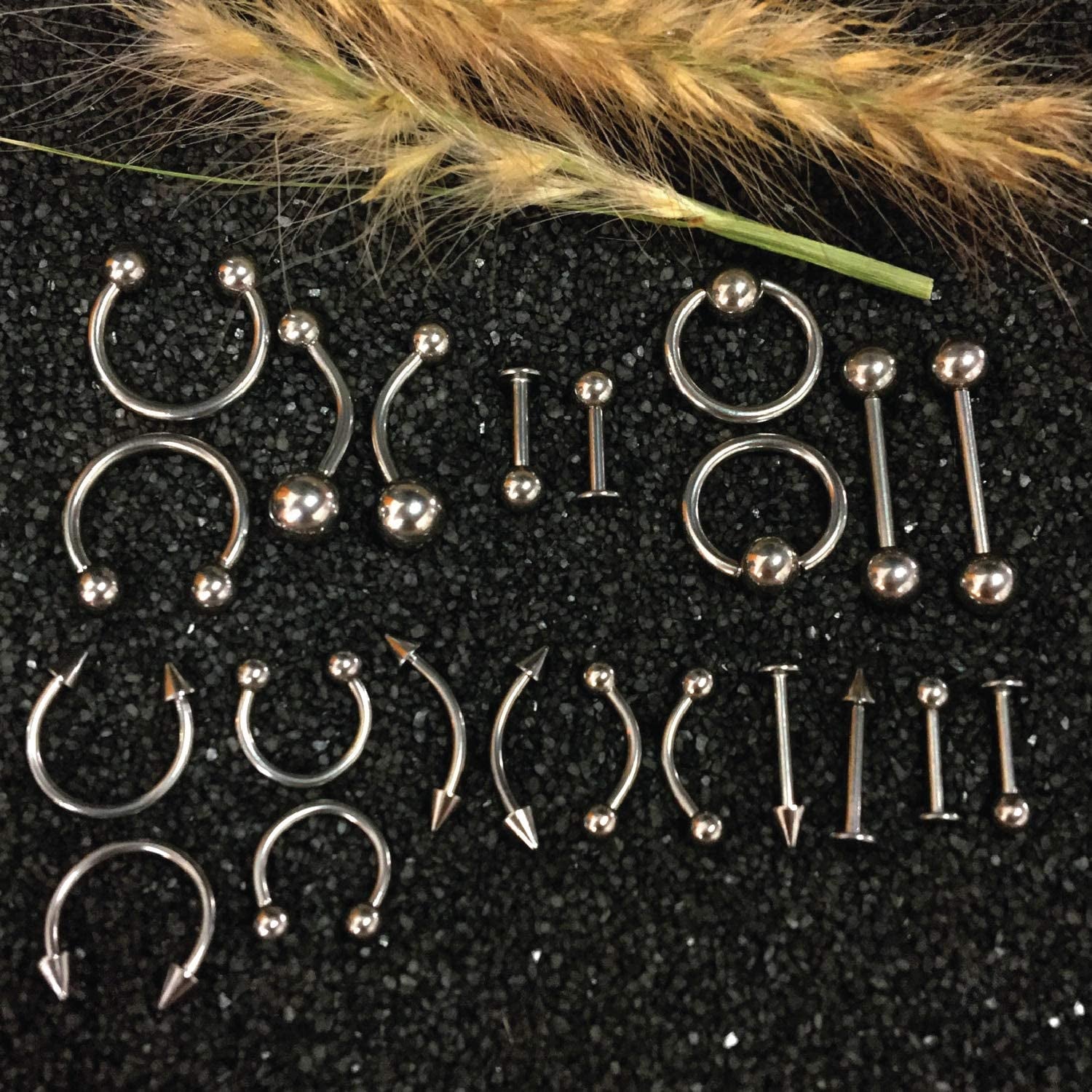 Bodyj4You 200PC Professional Body Piercing Kit 14G 16G Belly Ring Labret Tongue Tragus Jewelry Apparel & Accessories > Jewelry > Body Jewelry BodyJ4You