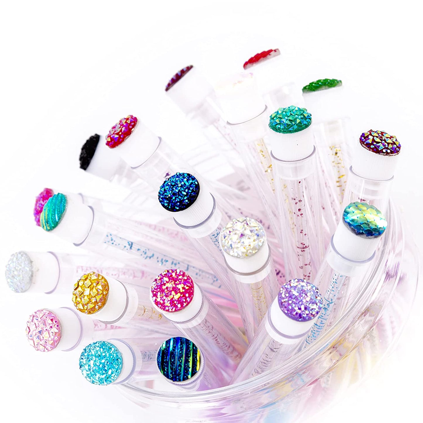 I-Laesh 50 Pcs Lash Brush Eyelash Brushes for Eyelash Extensions Spoolies Cleaning Mascara Wands Tube Diamond Disposable Makeup Tool Applicator Set Sanitary Extension Supplies (Assorted Color) Health & Beauty > Personal Care > Cosmetics > Cosmetic Tools > Makeup Tools i-laesh 20pcs-Assorted 20 PCS