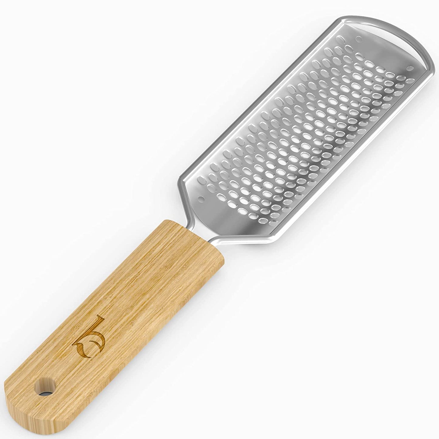 Foot File - Callus Remover Tool for Dead Skin Removal, at Home Pedicure Tools, Foot Rasp Callus Remover Feet and Heels, Smooth Soft Feet Using a Grater & Scraper (Bamboo & Stainless Steel) (1 Pack) Health & Beauty > Personal Care > Foot Care Beauty by Earth