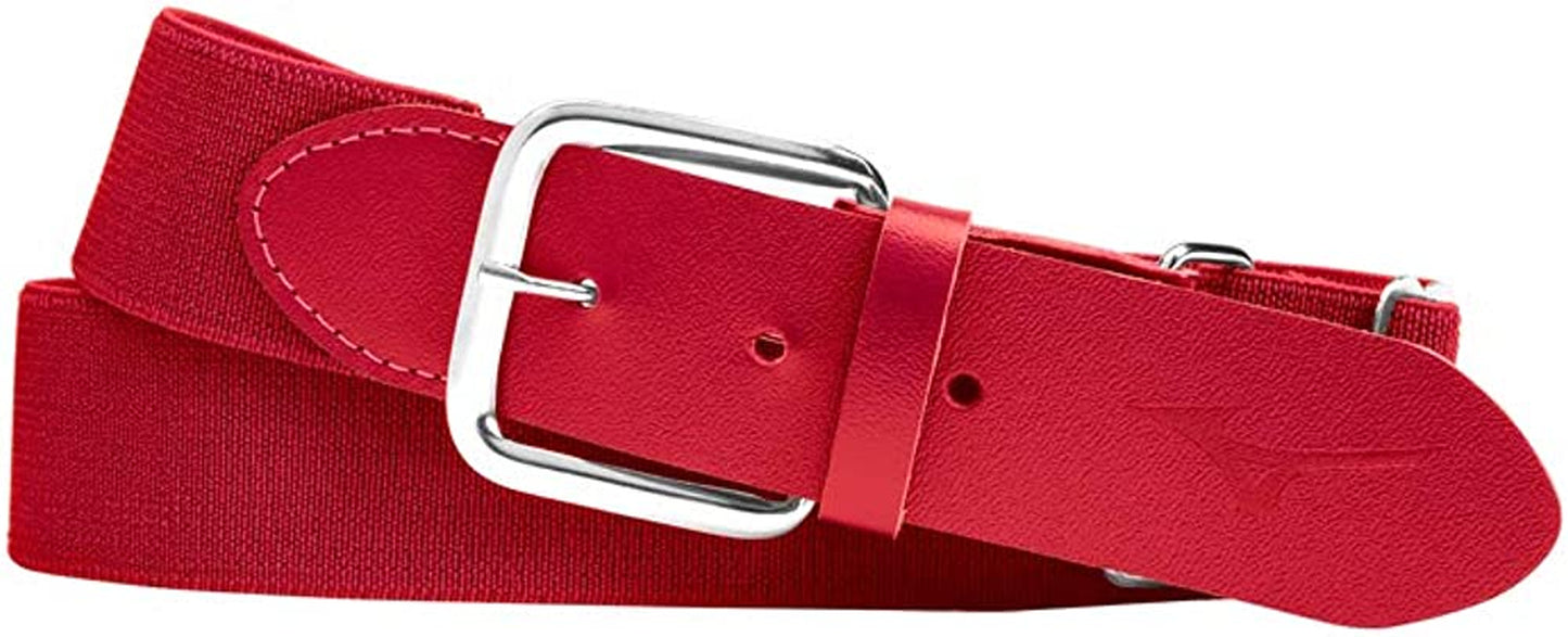 Mizuno Classic Elastic Baseball/Softball Belt | Youth and Adult Apparel & Accessories > Clothing Accessories > Belts Mizuno Red Youth OSFM