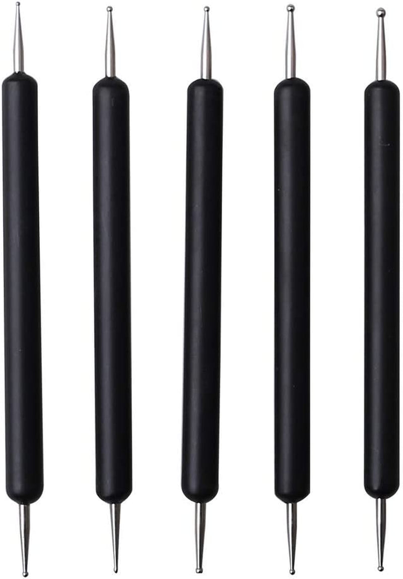 Pengxiaomei 10Pcs Embossing Stylus Set, 5 Different Sizes Double End Styluses Dotting Tool Tracing Dotting Tool Stylus for Painting/Pottery Clay Craft/Embossing Art/Nail Art/Mandala Rock Painting Health & Beauty > Personal Care > Cosmetics > Cosmetic Tools > Nail Tools Pengxiaomei