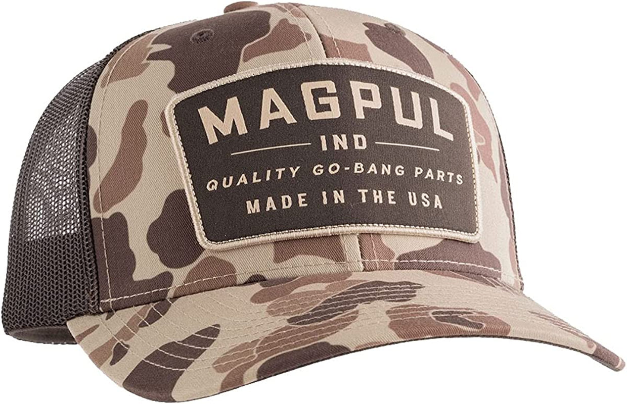 Magpul Women'S Trucker Hat Snap Back Baseball Cap, One Size Fits Most Apparel & Accessories > Clothing Accessories > Hats Magpul Go Bang Raider Camo One Size
