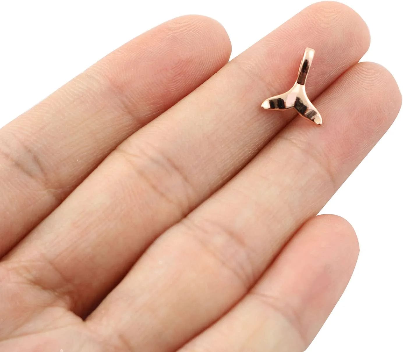 8PCS Mixed Color Whale Tail Shape Charms,Fishtail Charms, Whale Tail Shape Charms Pendants for DIY Necklace Bracelets Jewelry Making