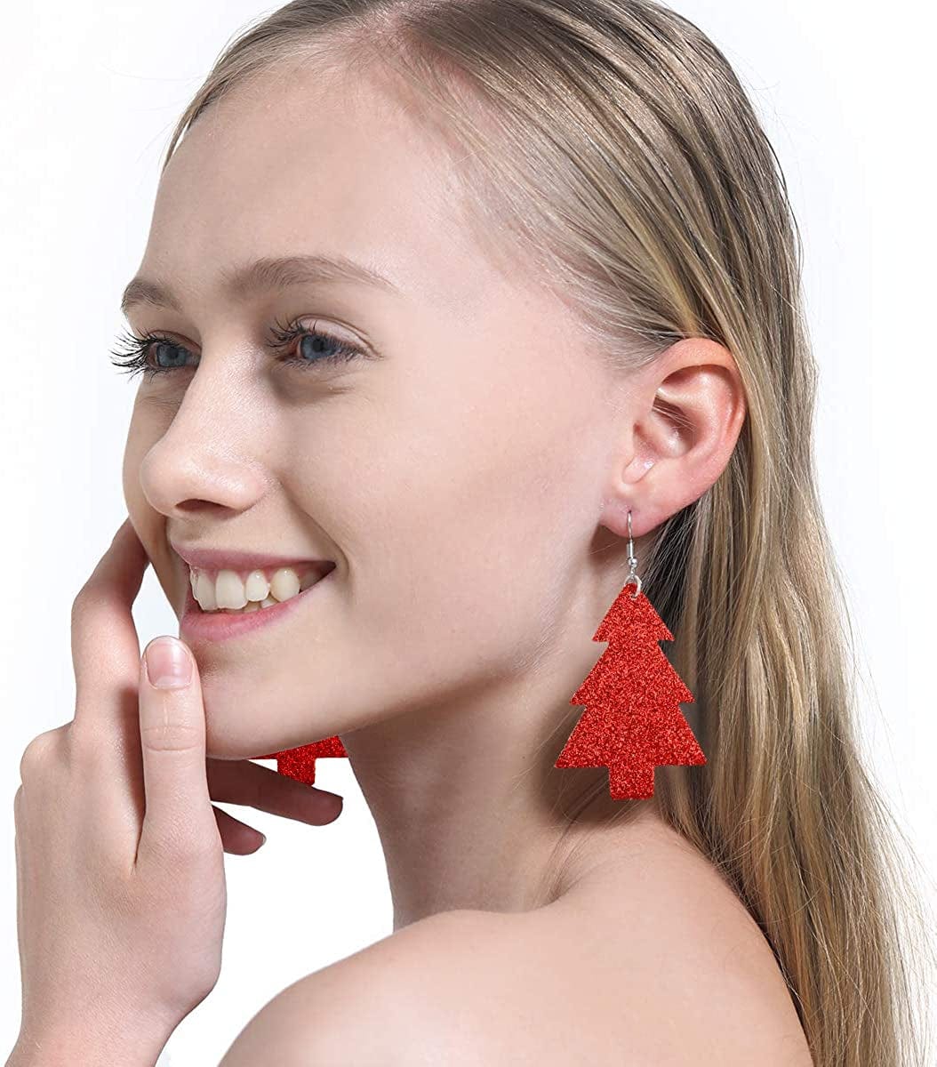 9-24 Pairs Faux Leather Earrings Set for Women Teardrop Drop Dangle Earrings Jewelry Gift …