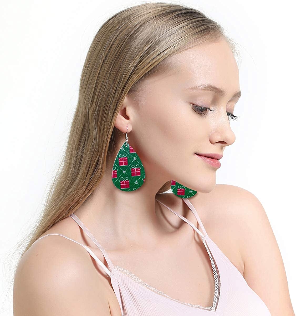 9-24 Pairs Faux Leather Earrings Set for Women Teardrop Drop Dangle Earrings Jewelry Gift …