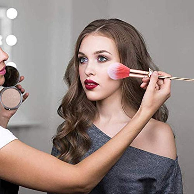 9 Pcs Sakura Makeup Brushes Set with Drawstring Bag Make up Cleaning Egg,Metallic Wand Cosmetic Makeup Tool Kit Health & Beauty > Personal Care > Cosmetics > Cosmetic Tools > Makeup Tools Yi-gog